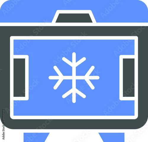 Deep Freezer Icon Style