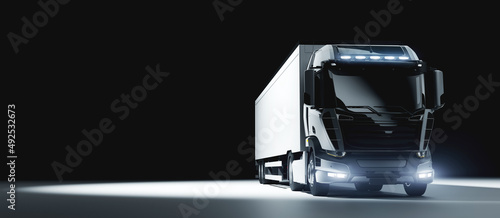 New modern heavy truck photo