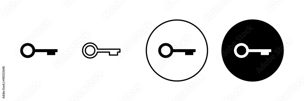 Key icons set. Key sign and symbol. Key icons set. Key sign and symbol.