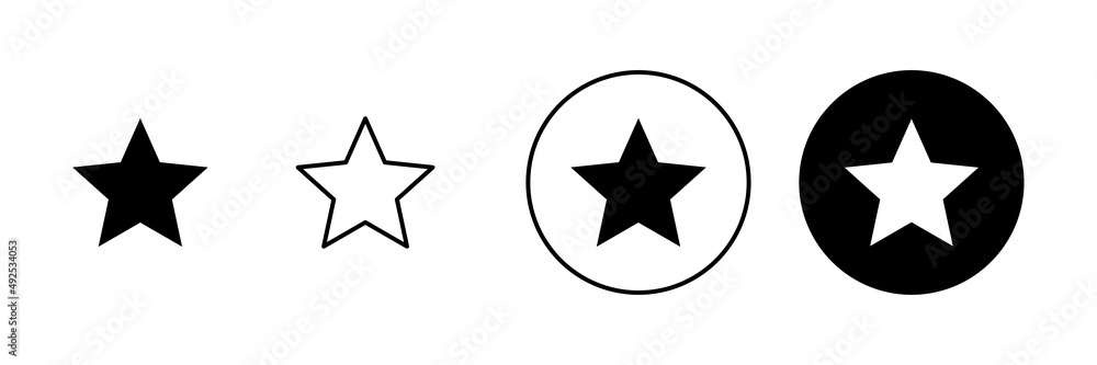 Star Icons set. rating sign and symbol. favourite star icon Star Icons set. rating sign and symbol. favourite star icon