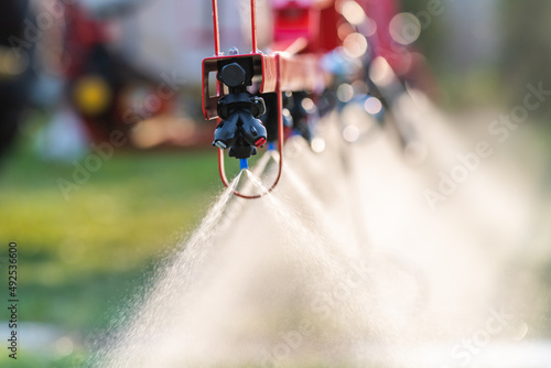 Nozzle of the tractor sprinklers photo