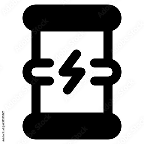 biofuel glyph icon