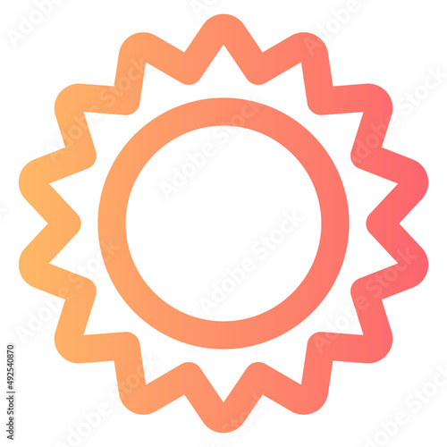 sun gradient icon