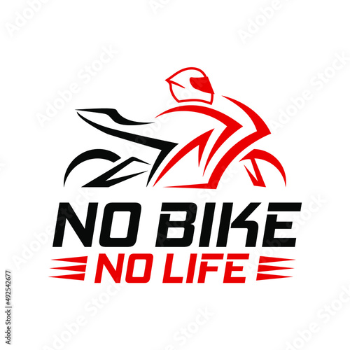 motorcycles vector for club or community vector template. Sportbike logo concept