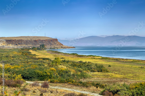 Shore of Sevan lake, Armenia