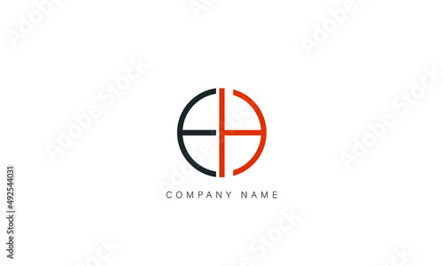 EH, HE, EH, Letters Logo Monogram