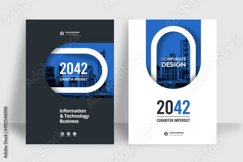 City Background Business Book Cover Design Template