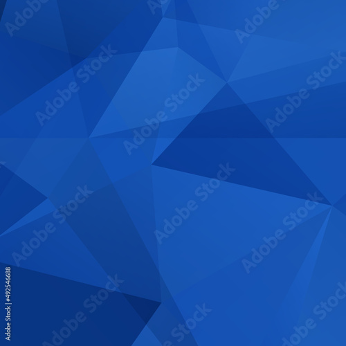 Abstract Blue Triangle Geometric Background, Vector Illustration.