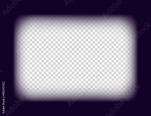 Old frame cinematic in retro style on transparent background. Vintage cinema movie strip vector illustration. Film border cinema design element