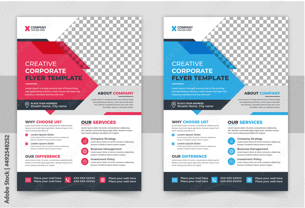 Creative Corporate & Business Flyer Brochure Template Design, abstract business flyer, Brochure design, cover, annual report, poster, flyer.