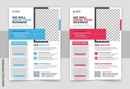 Creative Corporate & Business Flyer Brochure Template Design, abstract business flyer. Business Flyer Corporate Flyer Template
