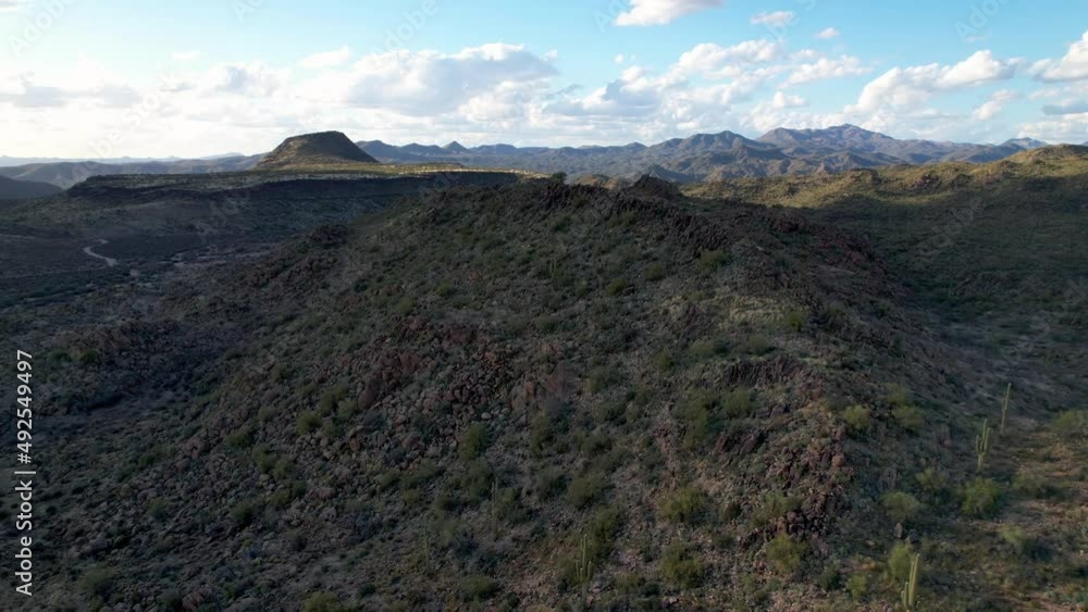 Aerial Tilt Up to Reveal Countryside Above Phoenix Arizona Aerial Tilt Up to Reveal Countryside Above Phoenix Arizona