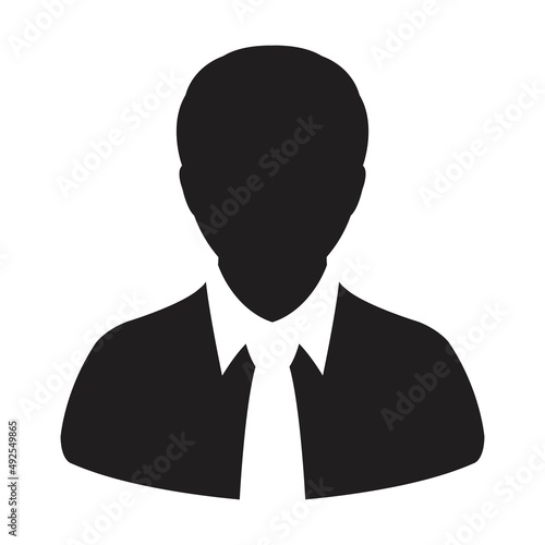 Teacher icon vector male user person profile avatar symbol for education in a flat color glyph pictogram sign illustration
