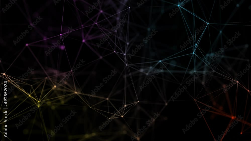 Abstract futuristic background from flow of neural connections. Digital weaves of particles. Network concept structure. 3D rendering. Abstract futuristic background from flow of neural connections. Digital weaves of particles. Network concept structure. 3D rendering.