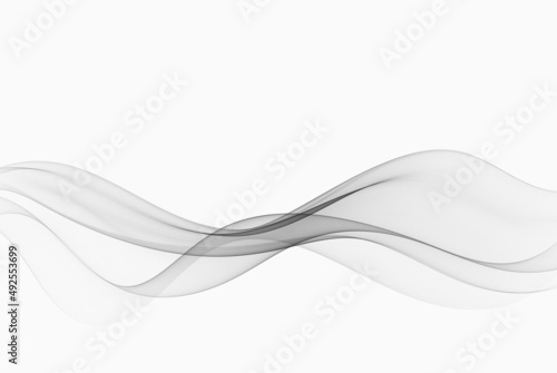 Abstract modern transparent gray wave design for certificate with gray lines. Vector illustration
