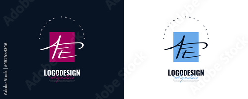 Initial F and T Logo Design in Elegant and Minimalist Handwriting Style. FT Signature Logo or Symbol for Wedding, Fashion, Jewelry, Boutique, and Business Identity