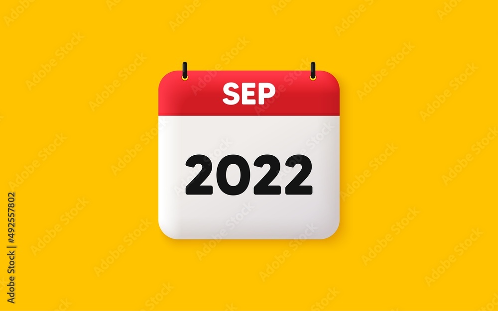 Calendar agenda 3d icon. September month icon. Event schedule Sep date. Meeting appointment planner. Agenda plan, Month schedule 3d calendar and Time planner. September day reminder. Vector Calendar agenda 3d icon. September month icon. Event schedule Sep date. Meeting appointment planner. Agenda plan, Month schedule 3d calendar and Time planner. September day reminder. Vector