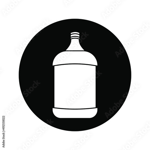 water gallon icon of glyph style vector color editable