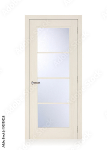 Fototapeta Naklejka Na Ścianę i Meble -  interior door, beautiful canvas, expensive fittings, made of natural veneer, door fittings