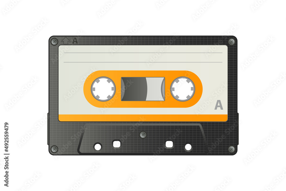 Old Analog Cassette Tape Old Analog Cassette Tape