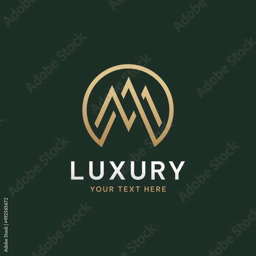 MA or AM luxury Monogram letter - AM Logo Design 