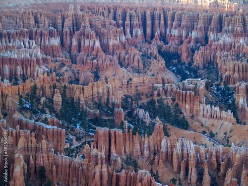 Bryce Canyon National Park Rock formations with dramatic Colors