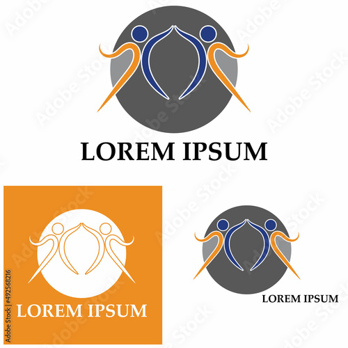 Human Healthy Life Logo template vector icon