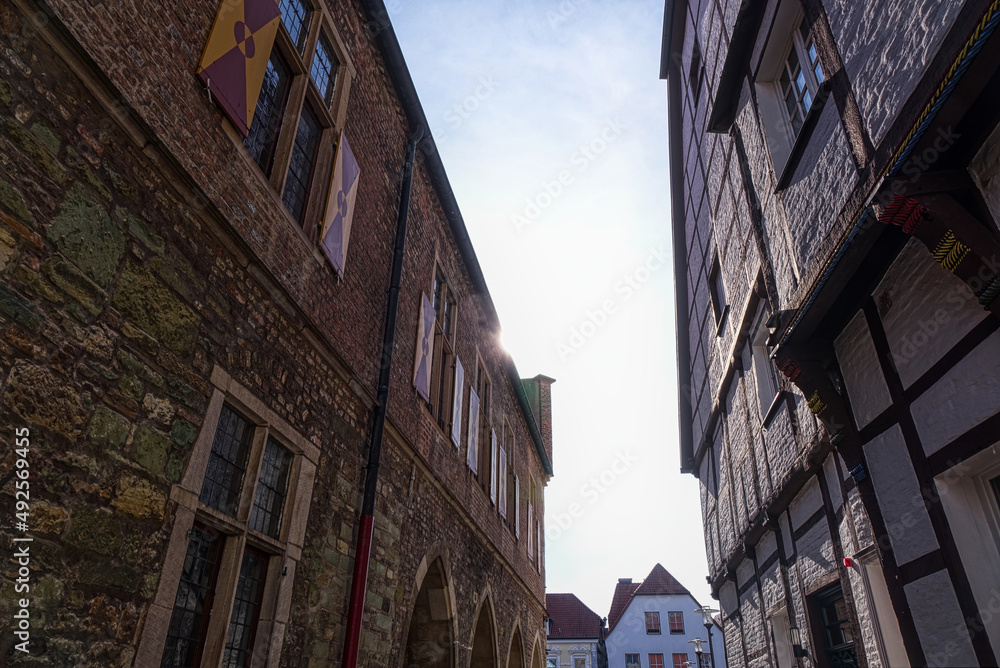 Historische Gasse in der Altstadt von Werne