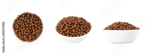coco pops plate on a white background