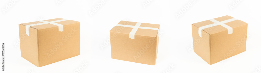 cardboard on a white background cardboard on a white background
