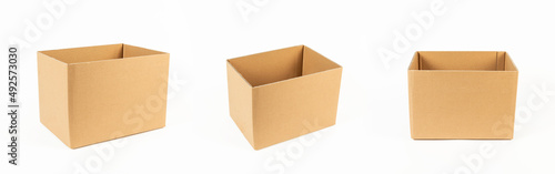 cardboard on a white background