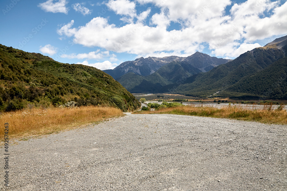 Berge, Neuseeland, Landschaft, Natur, Panorama. Berge, Neuseeland, Landschaft, Natur, Panorama.
