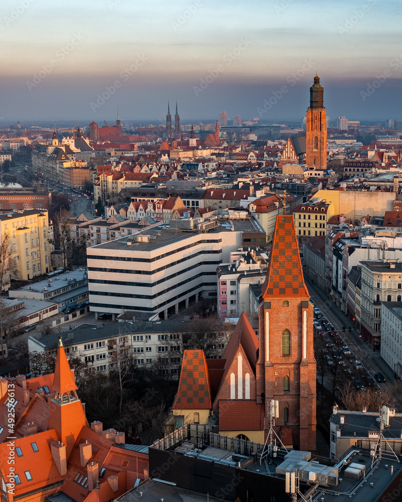 Fototapeta premium Plac Jana Pawła II, Wrocław, Polska, Poland