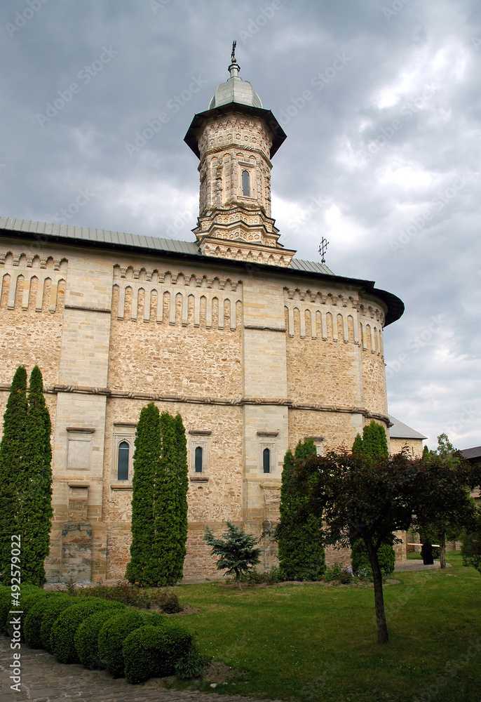 Dragomirna Monastery, Suceava County, Moldavia, Romania: One of the famous medieval monasteries of Moldavia. The church has the tallest tower of the medieval monasteries in the region.