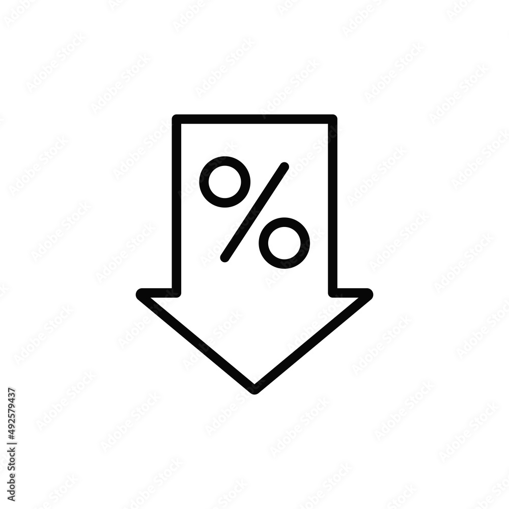 Low price icon vector. Discount sign Low price icon vector. Discount sign
