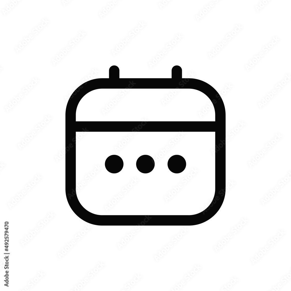 Calendar icon vector. Time sign Calendar icon vector. Time sign