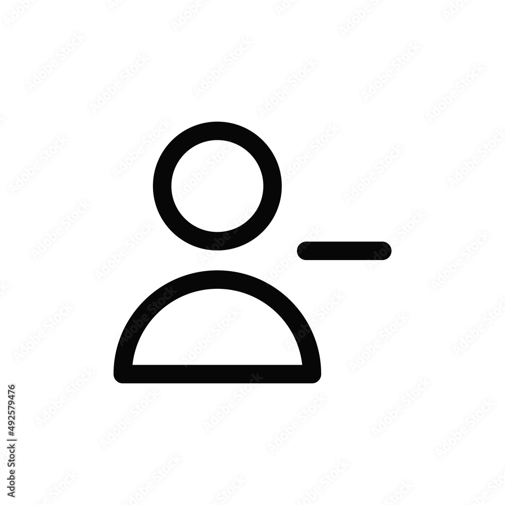 Remove user icon vector. Delete sign Remove user icon vector. Delete sign