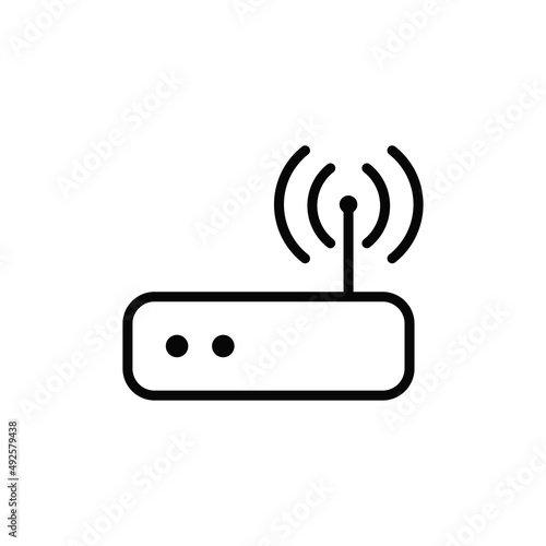 Modem icon vector. Router sign