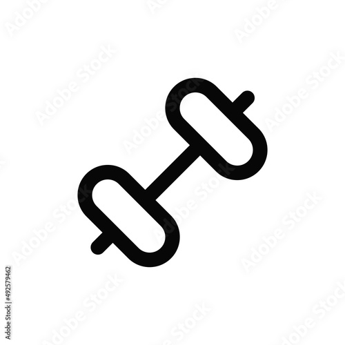 Gym icon vector. Dumbbell sign