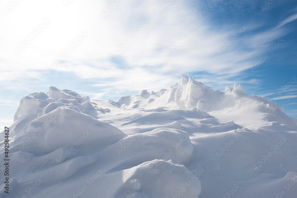 Fototapeta premium Snowdrift. Snow drift.