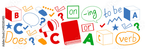 Vector pattern with little children. Kindergarten. Imagination. Creativity. Play.