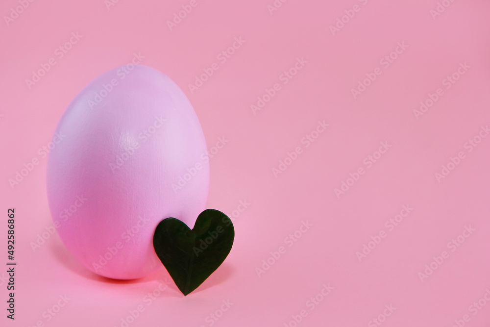 decorative festive pink easter eggs