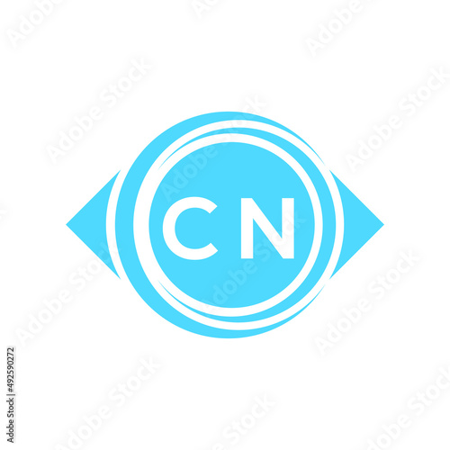 cn letter logo design on white background. cn creative initials letter logo concept. cn letter design.

