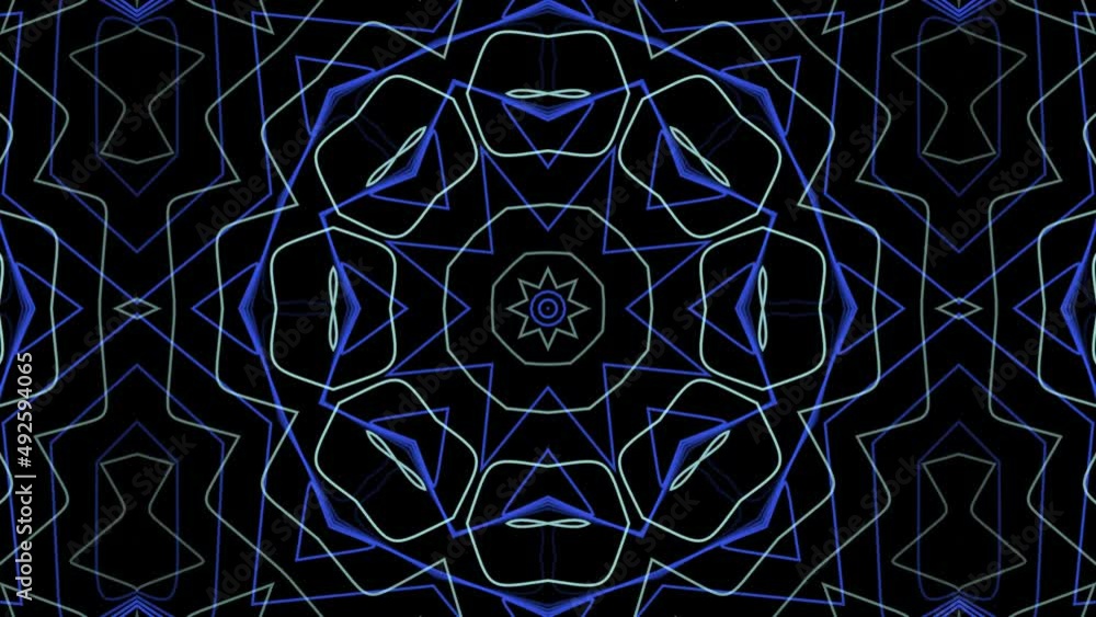 Animated abstract background with a kaleidoscope effect Animated abstract background with a kaleidoscope effect