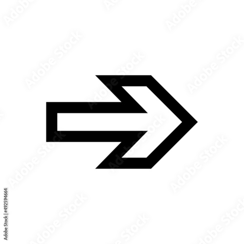 Arrow icon in trendy flat style isolated on white background. Arrow symbol for your website design, logo, app, UI. Vector illustration Free Download Arrow icon in trendy flat style isolated on white background. Arrow symbol for your website design, logo, app, UI. Vector illustration - GFXLoad