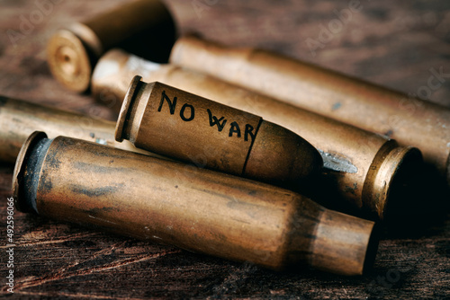 text no war in a bullet photo
