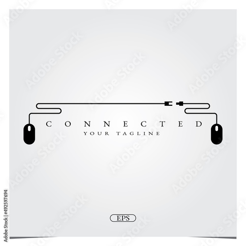 flat mouse computer Logo design logo premium elegant template vector eps 10