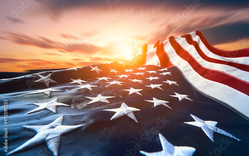 US American flag. For USA Memorial day,