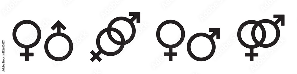 Male and Female Icon Vector Male and Female Icon Vector