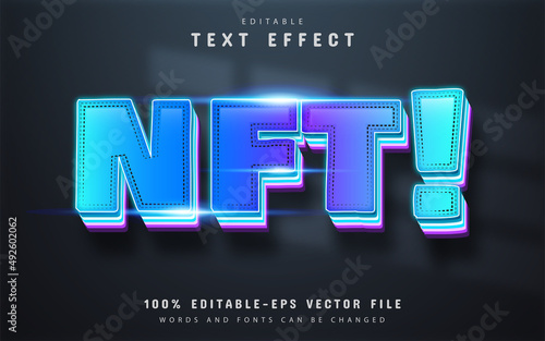 Modern nft text effect